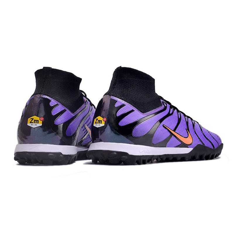 Chuteira NIKE Air Zoom Mercurial Superfly 9 Elite Society TN Roxo/Preto