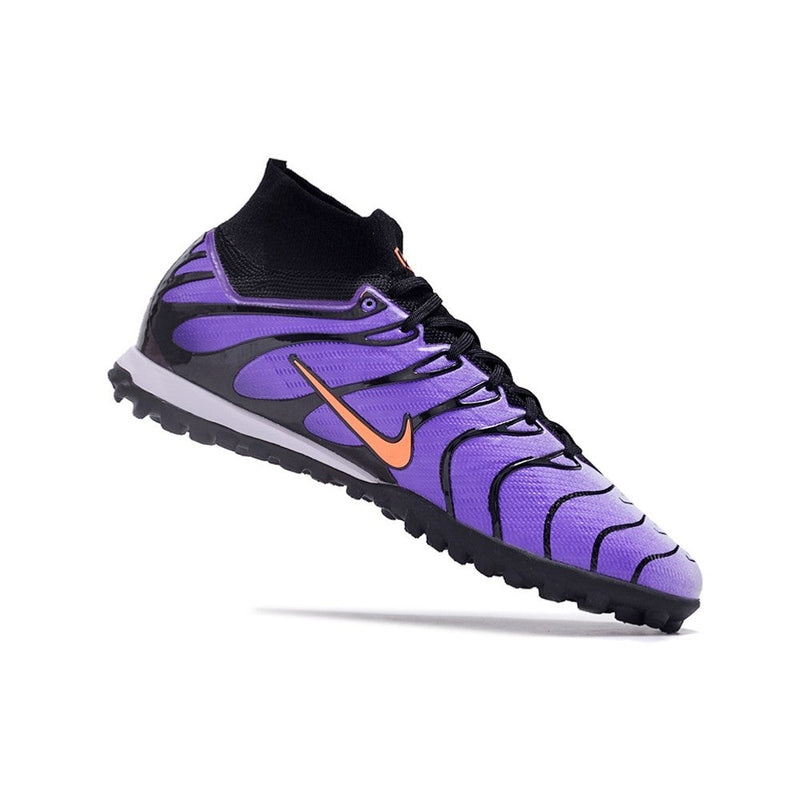 Chuteira NIKE Air Zoom Mercurial Superfly 9 Elite Society TN Roxo/Preto