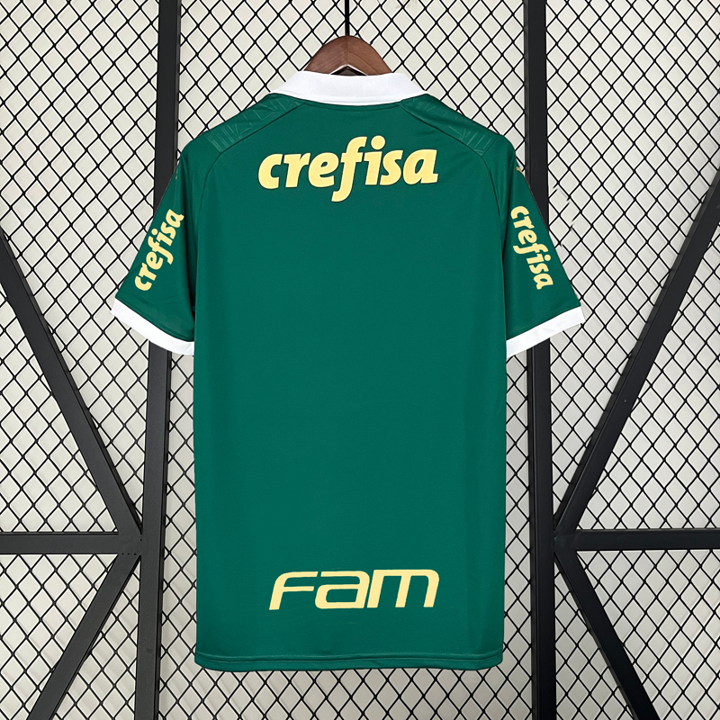 Camisa Palmeiras Home + All Sponsors 23/24 s/n° Torcedor Masculina - Verde