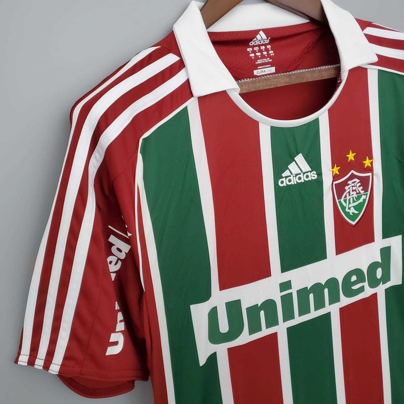 Camisa Fluminense Retrô 2008/2009 Vermelha e Verde - Adidas