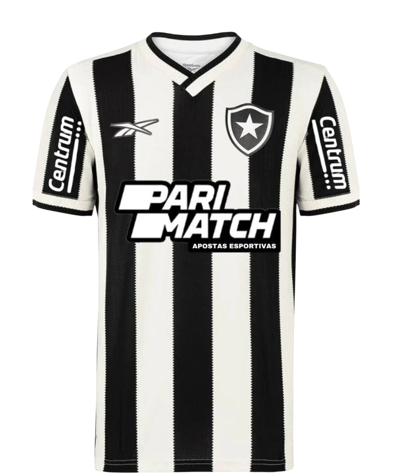 Camisa Botafogo Home 24/25 Torcedor-Preta e Branca