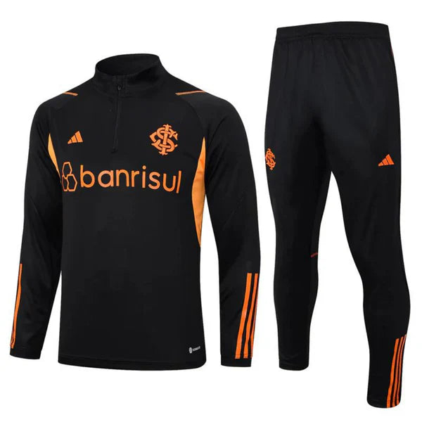 Conjunto Internacional 23/24 Adidas - Preto e laranja