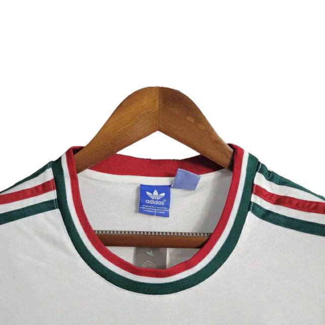 Camisa Fluminense Retrô 14/15 Torcedor Masculina - Branca com detalhes em vermelho e verde